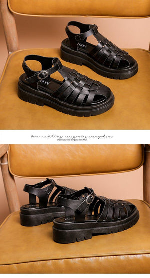 Platform Women's Sandals Summer Fashion Women Beach Classic Sandal Comfortable Beach  Pool Platforms Sandals With Buckle Open Toe Ankle Strap Thick-Soled Casual Women's Shoes