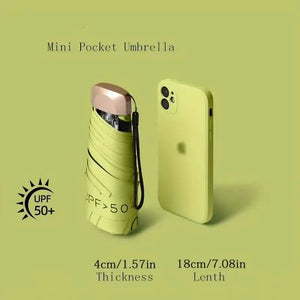 Pocket Windproof UV50 Anti-sunburn Rain Umbrella