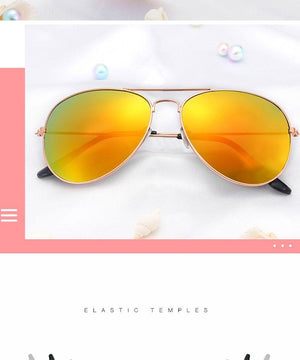 Polarized Sunglasses for Small Face Women Men Juniors & Teens Driving Women Sunglasses Metal Glasses For Men Best Popular Mirror Classic Sunglasses For Men & Women