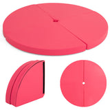 Pole Dance Crash Mat Round Portable Yoga Mat with EPE Foam-Pink
