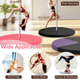 Pole Dance Crash Mat Round Portable Yoga Mat with EPE Foam-Pink