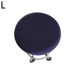 Polyester Fabric Round Chair Cover Waterproof Dining Seat Chair Covers Hotel Banquet Seat Covers Chair Protector Round Bar Stool Seat Covers Washable Stool Cushion Slipcover Elastic Bar Chair Covers