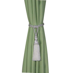 Polyester Tassel Curtain Tieback Handmade Hanging Tassels Fringe Curtains Holder Buckle Rope Decor Room Accessories European Style High-Grade Curtains Tieback Rope Tassel Holdbacks