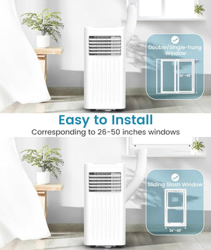 portable Air Conditioner, 10000 BTU Air Conditioner with Cooling, Fan, Dehumidifier, Sleep Mode, ≤55 db, Cooling up to 450 Sq. Ft. with 24H Timer