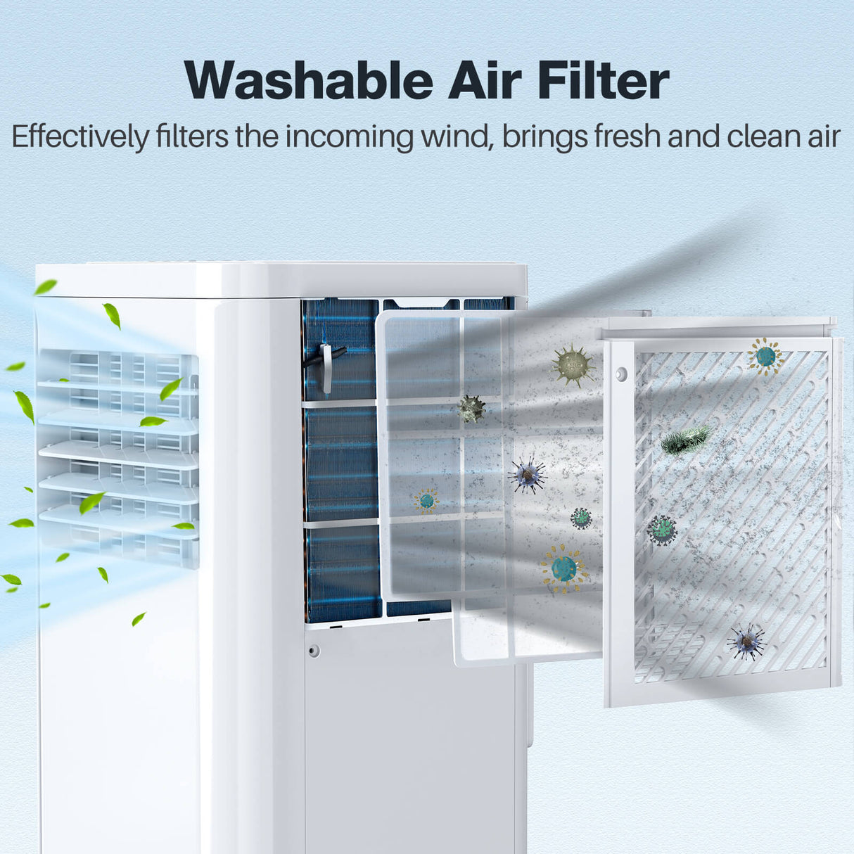 Portable Air Conditioner with Dehumidifier & Fan Modes A5407