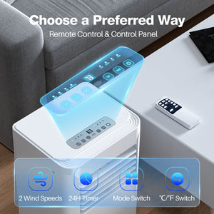 Portable Air Conditioner with Dehumidifier & Fan Modes A5407