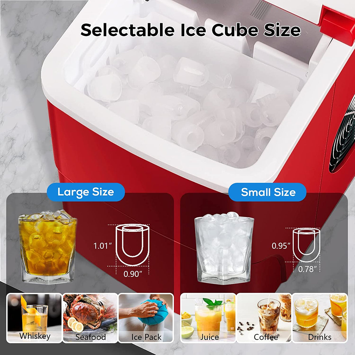 Portable Countertop Ice Maker Machine Z5876