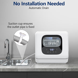 Portable Dishwasher Countertop with 6 Washing modes DW8306
