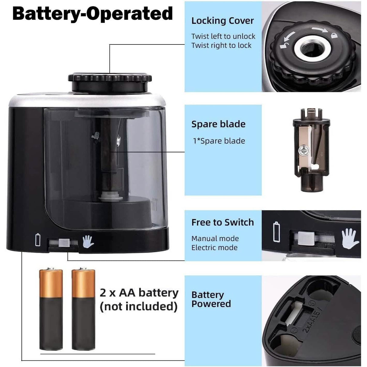 Portable Electric Pencil Sharpeners