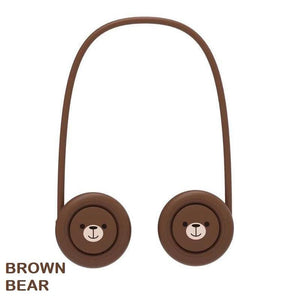 Portable Hanging Neck Fan 3-Speed Adjustable Twin Turbo USB Charge Folding Storage Silent Fans Cool Summer Work Sports Equipment Neck Hanging Cooling Fan USB Rechargeable 3 Speed Portable Bladeless Cooler Fan