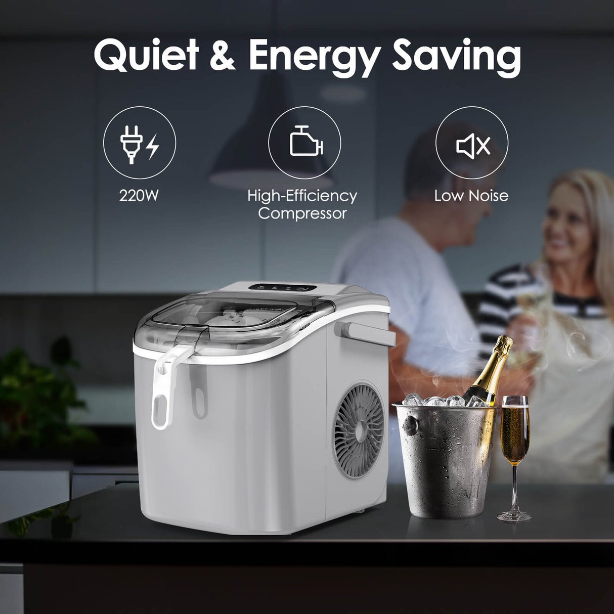 Portable Ice Maker with Handle Z5822H