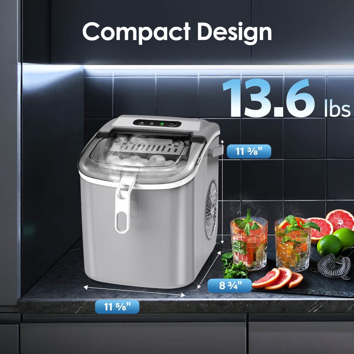 Portable Ice Maker with Handle Z5822H