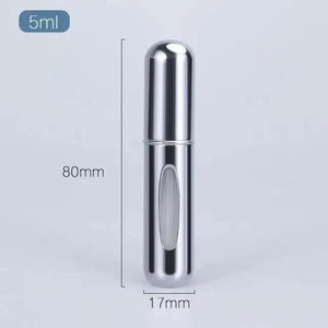 Portable Mini Refillable Atomizer Bottle Lightweight Container For Cosmetics Mini Aluminum Empty Bottle For Traveling Cute Little Bottle For Ladies 5ml