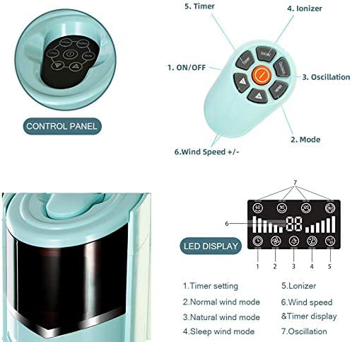 Portable Oscillating Tower Fan