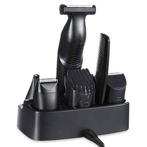 Povos Cordless 5-in-1 Beard Trimmer Body Groomer Style and Detail Kit