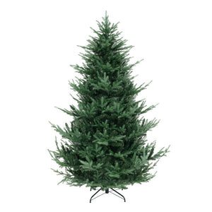 6/7/8 FT Pre-Lit Artificial Hinged Xmas Tree with 778/1480 PVC and PE Branch Tips-L