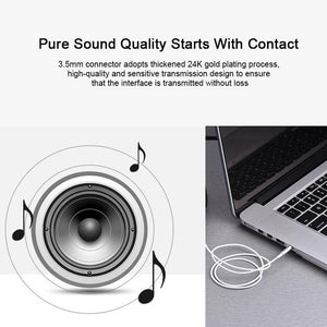 Premium 3.5mm 1m/2m/3-m  AUX Headphone Cable Jack For Car  Speaker Mobile Phone Headphones