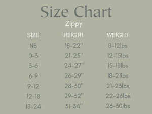 Pretty 'n Pumpkin Bamboo Zippy Romper