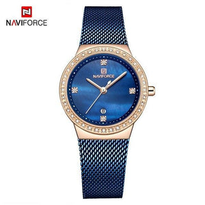 Fashion Elegant Watches   Luxury Analog Women Watch  With Date Casual Quartz  Wristwatch With Stainless Steel Mesh Band Perfect Gift