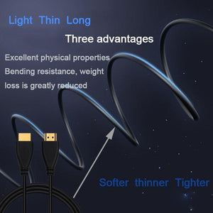 HDMI Cable High Speed Gold Plated Plug Male-Male HDMI Cable Ultra High Speed Gold Plated Connectors Ethernet Audio Return Video 4K Full HD 1080p For HD TV Computer Gaming