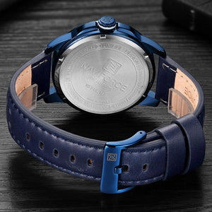 Sport Watches For Man Waterproof Watch Analog Quartz Leather Band Date Calendar  Unique Wristwatch  Perfect Gift