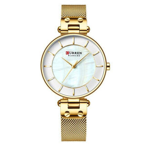 Women's Luxury Watches In Excellent Background And Zircon Designs Business Style Wristwatch Perfect Gift For Her