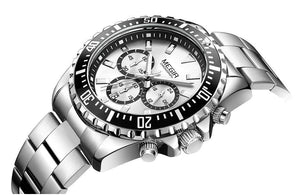 Multifunctional Men's Quartz Watches Modern Stainless Steel Design Waterproof And Scratch Resistant Wrist Watches