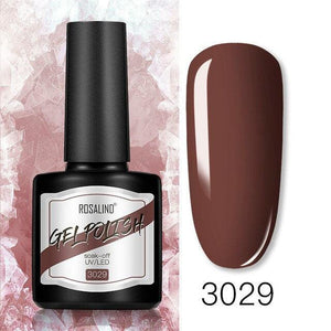 Modern Womens Glossy Colorful 8ml Nail Gel Polish Permanent UV LED  High Quality Crystal Effect Design