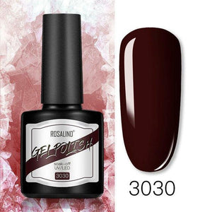 Modern Womens Glossy Colorful 8ml Nail Gel Polish Permanent UV LED  High Quality Crystal Effect Design