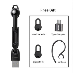 Magnetic Charging Wireless Bluetooth Earphone Bluetooth Headset Single Handsfree with Microphone Business Ear Updated Design with Industry Leading Sound & Improved Comfort, Long Wireless Range,