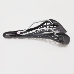 Super Bicycle Saddle Light Plastic Mountain Bike Saddle Seat PVC Cushion Mountain Bike Seat Bicycle Hollow Seat Saddle Carbon Fiber Seat Cushion Cover Lightweight Saddle Bike Accessories