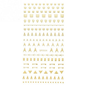 Gold 3D Nail Sticker Curve Stripe Lines Nails Stickers Gradient Adhesive Striping Tape Nail Foil Nail Art Stickers Decals Silver Strip Line Nail Decal Self-Adhesive 3D Wave Decal Decoration Metallic Curve Design Decoration for Women Girls