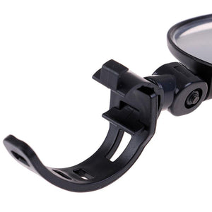 2Pcs Bicycle Mirror Universal Handlebar Rearview Mirror 360 Degree Rotate For Bike Bicycle Cycling Accessories Wide Angle Convex Mirror Adjustable Rotatable Handlebar For Mountain Bike Off Road Bike and Fixed Gear Bike Handlebars