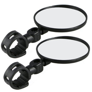 1Pc Bicycle Rearview Handlebar Mirrors Cycling Rear View Bike Silicone Handle Rearview Mirror Bike Mirrors Adjustable Bicycle Cycling Rear View Mirror For Handlebar