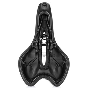 Breathable Silicone Cushion Seat PU Leather Surface Silica Filled Gel Comfortable Shockproof Bicycle Saddle Padded Professional Waterproof Road Bike Saddle For Men