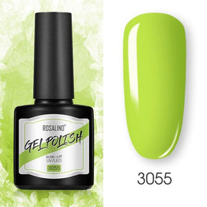 Modern Womens Glossy Colorful 8ml Nail Gel Polish Permanent UV LED  High Quality Crystal Effect Design