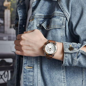 Top Luxury Fashion Mens Watches Quartz Casual Leather Design Sport Analog Waterproof Classic Wrist Watch
