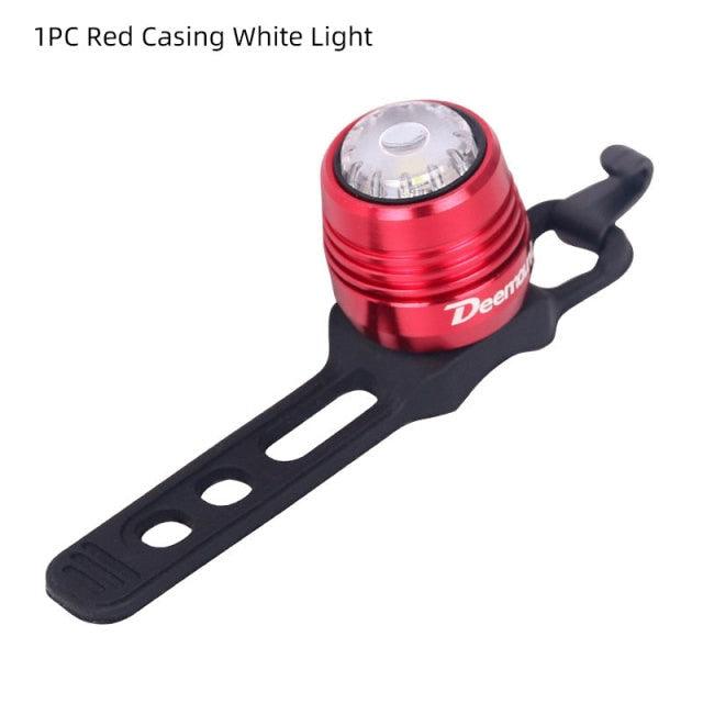 Bicycle Rear Light Bike Warning Lamp USB Charge Red White Light Color Safety Headlight Bike Tail Light Rechargeable Ultra Bright Bike Rear Light USB Rechargeable Bike LED Light