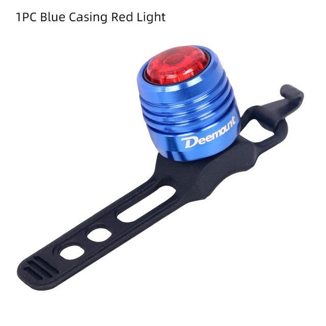 Bicycle Rear Light Bike Warning Lamp USB Charge Red White Light Color Safety Headlight Bike Tail Light Rechargeable Ultra Bright Bike Rear Light USB Rechargeable Bike LED Light