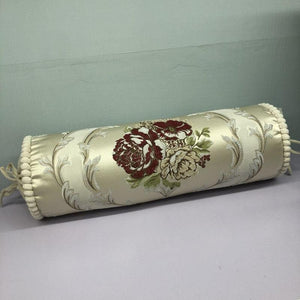 New Classical Luxury Cylindrical Cotton And Linen Pillow Roll Cushion Sofa Throw Polyester Cotton Linen Pillowcase Sofa Cushion Cover Backrest Home Chair Modern Colorful Design 15X50CM