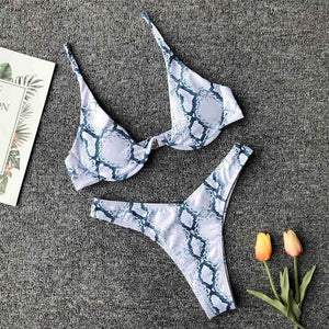 Underwired Bikini Female Swimsuit Women Swimwear Two-Piece V Shape Wire Bikini Set Bather Bathing Suit Women Micro Bikini Set Shiny Metallic 2 Piece Swimsuit Push Up Underwire Swimwear Bathing Suit