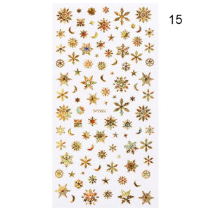 Summer Glitter Nail Decals Stickers Gold Black White Leaf Manicuring Foils Geometric Slider Nail Art Adhesive Decor Adhesive 3D Wave Design Decoration for Women Girls Art Stickers Decal Decoration Metallic Curve Strip Line Nail Decor