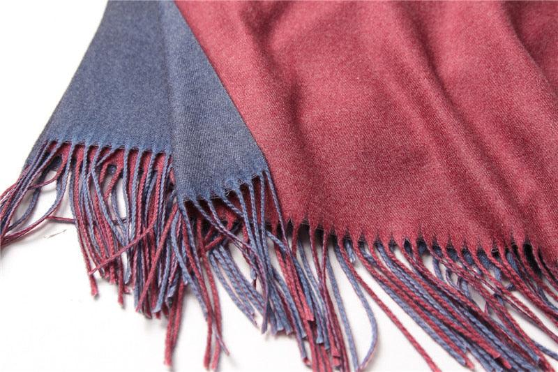 Fashion Winter Solid Soft Scarf Cashmere Lightweight Scarves Shawls Cashmere Escharpe Scarfs Lightweight Shawls Hijabs Shawls Escharpe Elegant Wrap Blanket Bandana Tassel For Lady