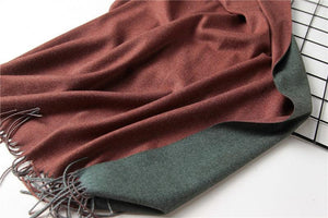 Fashion Winter Solid Soft Scarf Cashmere Lightweight Scarves Shawls Cashmere Escharpe Scarfs Lightweight Shawls Hijabs Shawls Escharpe Elegant Wrap Blanket Bandana Tassel For Lady