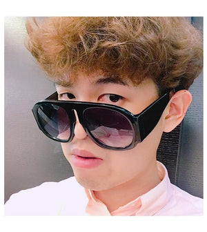Fashionable & Luxury Round Shape Sunglasses For Men & Women & Designer Oversized & Attractive Personality Colorful Frames Unique Glasses In Retro Style Sunglasses