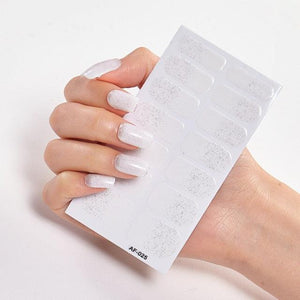 Full Cover Nail Stickers Nail Polish Nail Decoration Nails Sticker Designer Self Adhesive Nail Sticker Creative Nail Art Sticker Sticker Nail Decorations Accessories Metal Curve Stripe Lines Design Letter Nail Sticker Adhesive Decoration Template