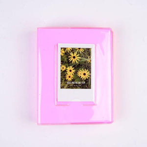 Cute Mini Holds 64 Photos Album Jelly Color Photo Album for Name Card 7s 8 25 50s Mini Photo Album Ring Binder Cover Refillable Notebook Photo Album