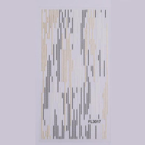 Gold Silver 3D Nail Sticker Curve Stripe Lines Nails Stickers Gradient Adhesive Striping Tape Nail Art Stickers Decal Decoration Metallic Curve Strip Line Nail Decal Self-Adhesive 3D Wave Design Decoration for Women Girls