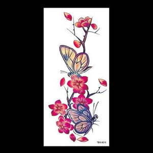 1 Pcs Elegant Temporary Tattoos Stickers Rose Flowers Arm Shoulder Tattoo Waterproof Big Luxury Flower For Womens