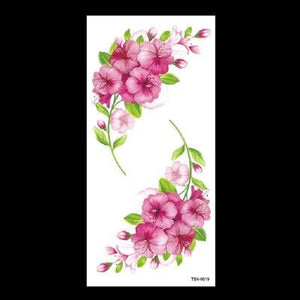 1 Pcs Elegant Temporary Tattoos Stickers Rose Flowers Arm Shoulder Tattoo Waterproof Big Luxury Flower For Womens